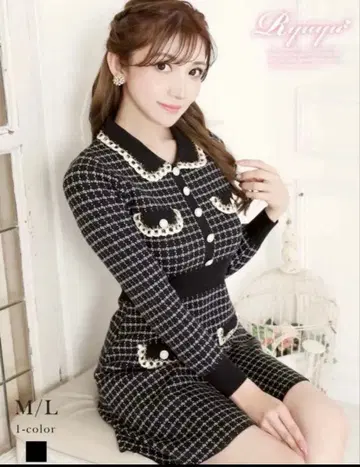 새상품 류캬바 트위드 원피스