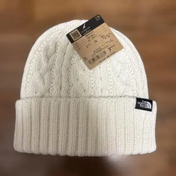 THE NORTH FACE 화이트 니트 모자