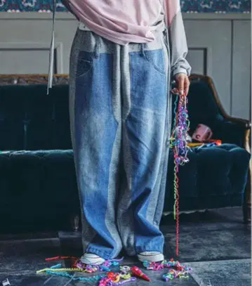 [ MODE NORM CORE ] 데님 패치워크 팬츠