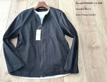 새상품 정가 1.6만 컴시즘 남성용 데님 원단 밴드 카라 블루종 L
