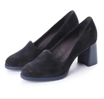 캠퍼 블랙 스웨이드 하이힐