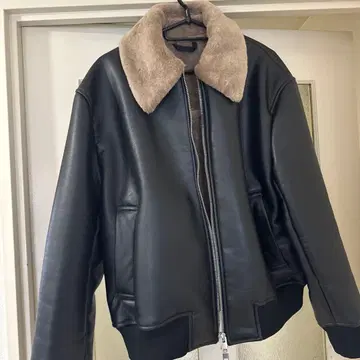 H&M 블랙 가죽 자켓 M