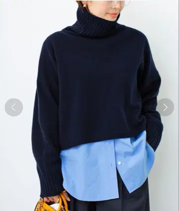 Cropped 터틀넥 풀오버