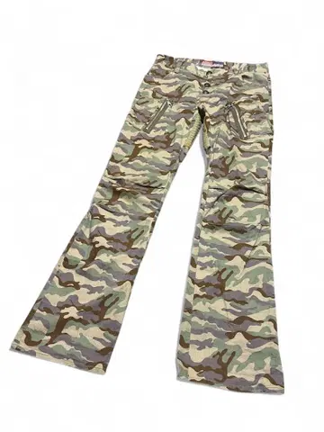 00s 카모플라쥬 기믹 플레어 팬츠