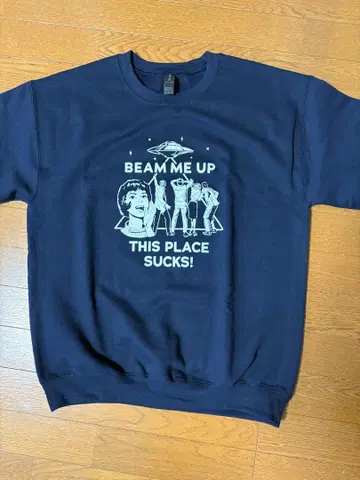 기묘한 이야기 맨투맨 로빈 BEAM ME UP 트레이닝복