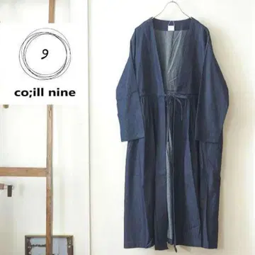 [ 새상품급 ] coill nine 샴브레이 롱 겉옷 원피스 A라인