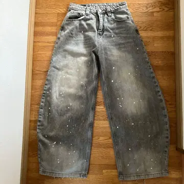 지크 배기 데님 GEEK SPLASH WASHED BAGGY