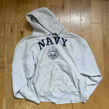 80s 챔피온 트리코 태그 NAVY 리버스 위브 후드티