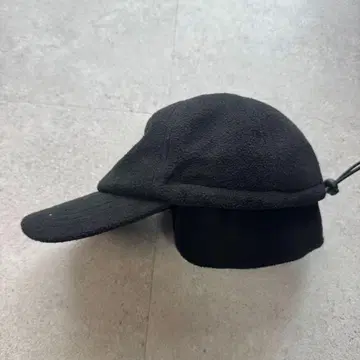 택 포함 새상품 블랭크 플리스 이어플랩 캡 블랙