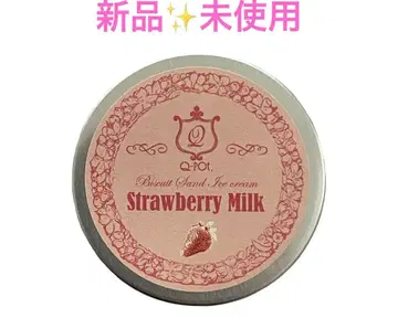 [ 새상품 미사용 ] Q-pot. 큐포트 스트로베리 밀크 목걸이