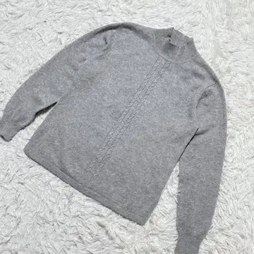 [ 2062 ] 니트 스웨터 캐시미어 100% 그레이
