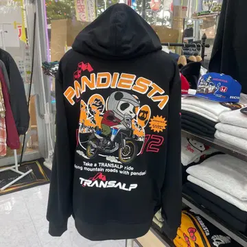 (92) PANDIESTA 풀 집업 후드티 블랙