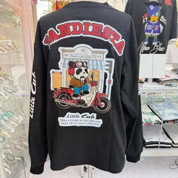 (91) 팬더 디자인 긴팔 티셔츠