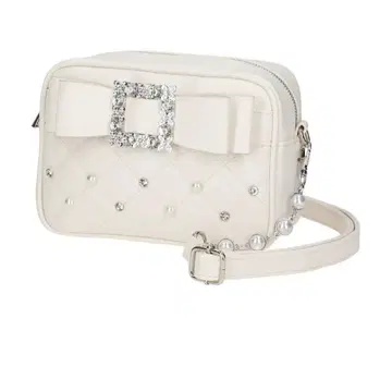 NOEMIE 아가씨 비쥬 리본 숄더백 아이보리 화이트