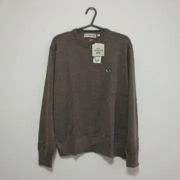 UNIQLO 안야 힌드마치 메리노 크루넥 스웨터 브라운 XL