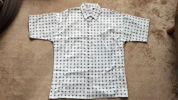 MAX CADY의 반팔 체크 셔츠 40