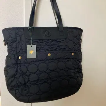 미사용 [ 2way/퀼팅 ] 헌팅월드 토트백 블랙 나일론