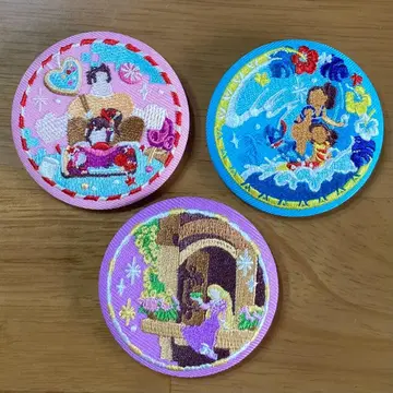 디즈니 자수 캔뱃지 3개 세트