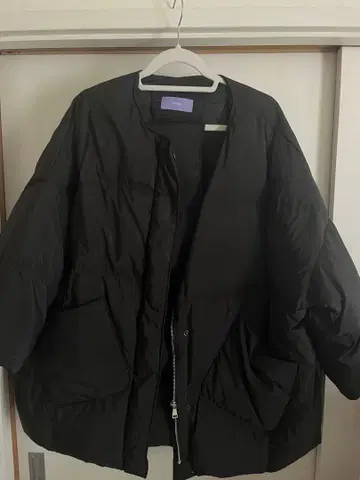 weeegs 블랙 퀼팅 자켓