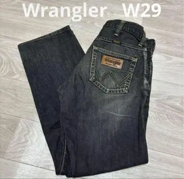 랭글러 남성용 스트레이트 청바지 W29 블랙