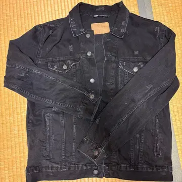 ZARA 남성용 데미지 데님 자켓