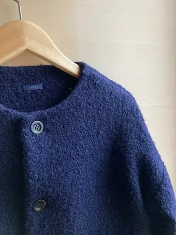 이치 ICHI 네이비 자켓 코트