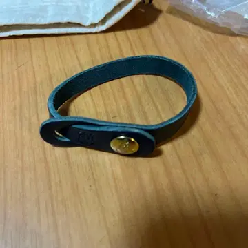 IL BISONTE 가죽 팔찌 그레이