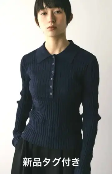 STYLEMIXER 스타일믹서 아이렛 리브 니트 폴로