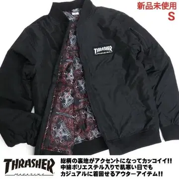 [ 새상품 ] 트레셔 THRASHER 봄버 자켓 S ( 일본 M 상당 )