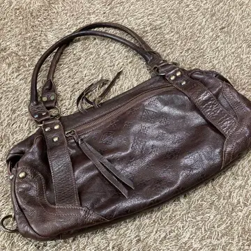 러셋 브라운 가죽 숄더백