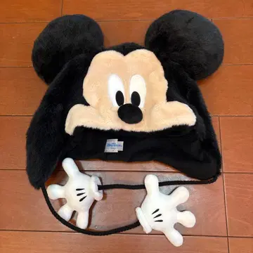 미키마우스 귀달린 플리스 모자