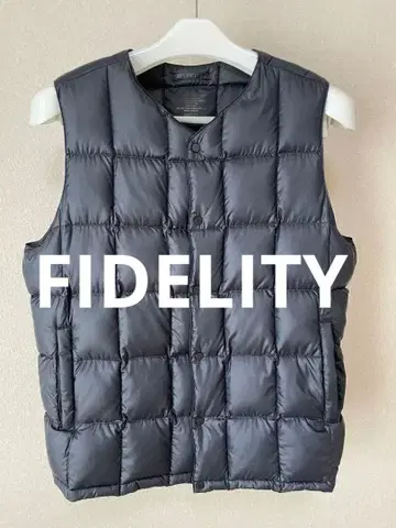 [ 새상품급 ] Fidelity 다운 베스트 퀼팅 네이비