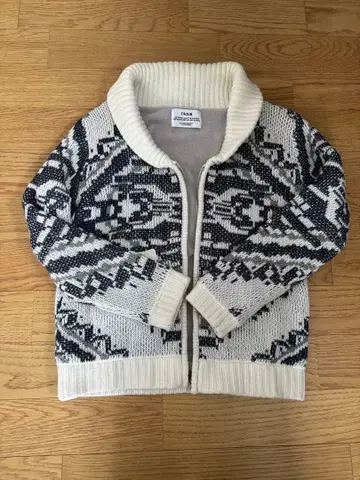 코위찬 니트 플리스 집업 가디건 프리즈마트 니트