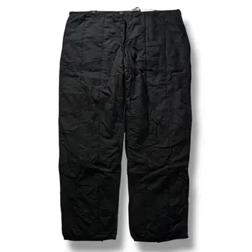 불가리제 민간품 유로 퀼팅 라이너 팬츠 블랙 빈티지