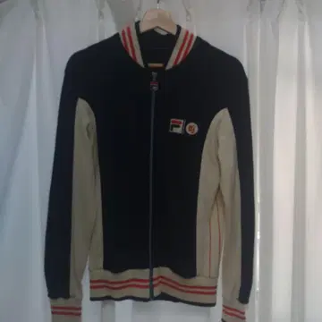 FILA 집업 자켓 네이비/베이지