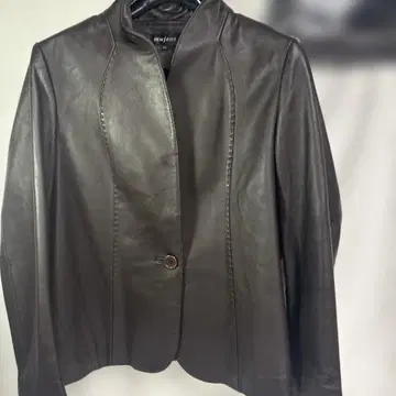 mujent 블랙 가죽 자켓 LL