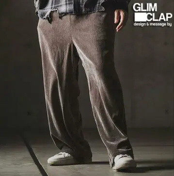 새상품 택 포함 GLIMCLAP 벨로아 와이드 팬츠 Velour wide