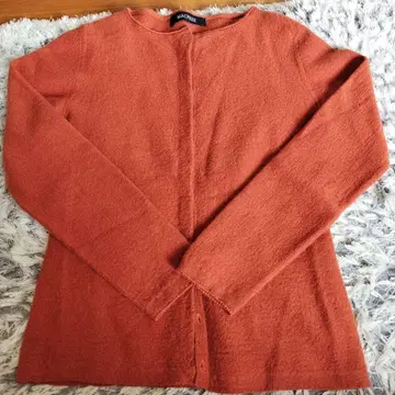 MACPHEE 오렌지 긴팔 가디건