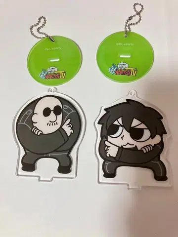 와샤가나TV 스탠드 포함 아크릴 키링 아크릴 스탠드