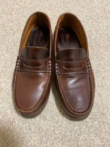 파라부트 가죽 로퍼 슬립온 브라운