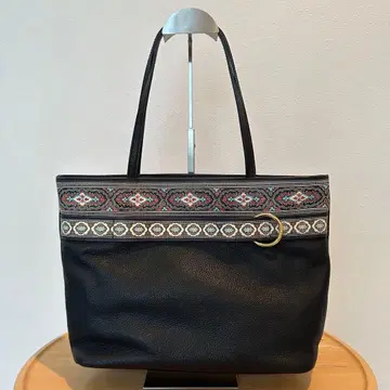 에트로 에스닉 패턴 블랙 토트백
