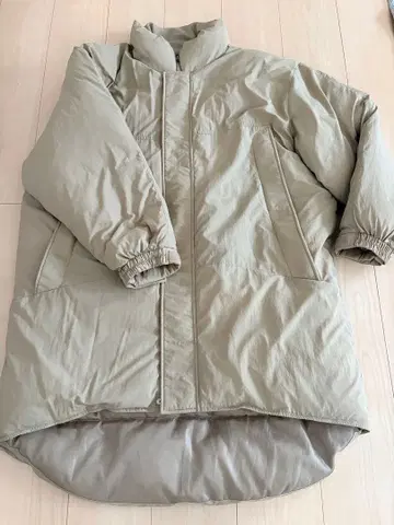 여성용 다운 코트 베이지 계열