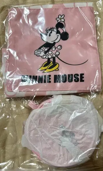 디즈니 미니 MARY QUANT 에코백 핑크 토트