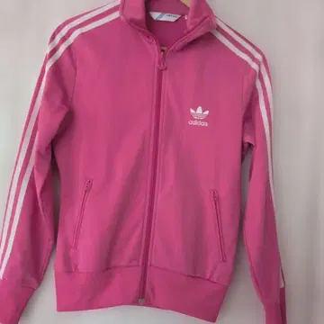 adidas 핑크 집업 저지 L 사이즈