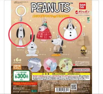 스누피 가챠 메지루시 액세서리 2종 세트