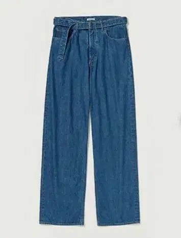 AURALEE Selvedge LightOzDenimBeltedPants