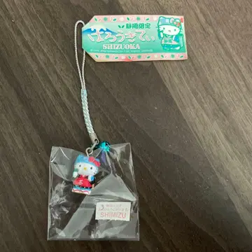 헬로키티 시즈오카 한정판 찻잎 따기 버전 스트랩 끈 장식 지역 한정 키티