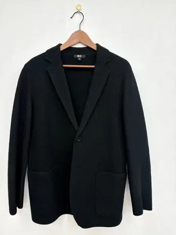 UNIQLO:C 니트 자켓 L 블랙 울 혼방