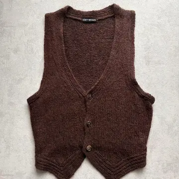 ISSEY MIYAKE 브라운 니트 베스트