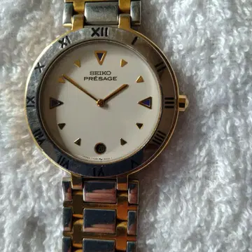 SEIKO 프레사지 골드 손목시계